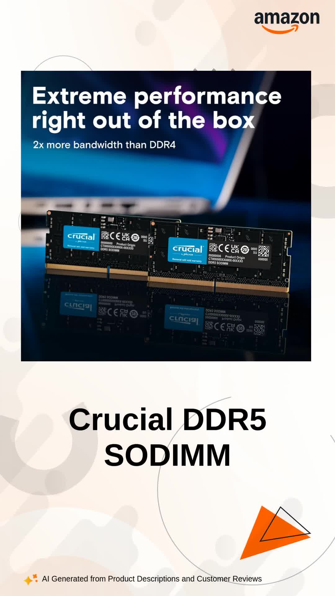 Crucial 8GB DDR5-5200 SODIMM